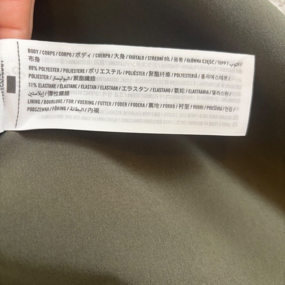 Abercrombie & Fitch Traveler Athletic Mini Dress Size XL Olive Green - Picture 10 of 12